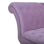 Кушетка фиолетовая с мягкой обивкой из велюра Michael Couch варинант исполнения - 3 | Loft Concept в Твери