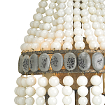 Бра каплевидной формы декорированная нитями стеклянных бусин молочного цвета Bead threads варинант исполнения - 1 | Loft Concept в Твери