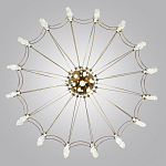 Люстра подвесная из металла с прозрачными подвесками из хрусталя Quasar 93 варинант исполнения - 4 | Loft Concept в Твери