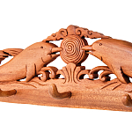 Панно-вешалка из дерева дельфины Panel With Animals варинант исполнения - 2 | Loft Concept в Твери