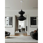 Подвесной вязаный черный светильник «Моника» варинант исполнения - 2 | Loft Concept в Твери