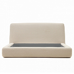 Кровать со съемным бежевым чехлом из ткани букле White Boucle Collection варинант исполнения - 3 | Loft Concept в Твери