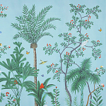Обои ручная роспись Amazonia Duck Egg варинант исполнения - 2 | Loft Concept в Твери