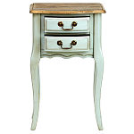 Прикроватная тумба из массива березы светло-бирюзовая Montmartre Provence Bedside Table варинант исполнения - 3 | Loft Concept в Твери