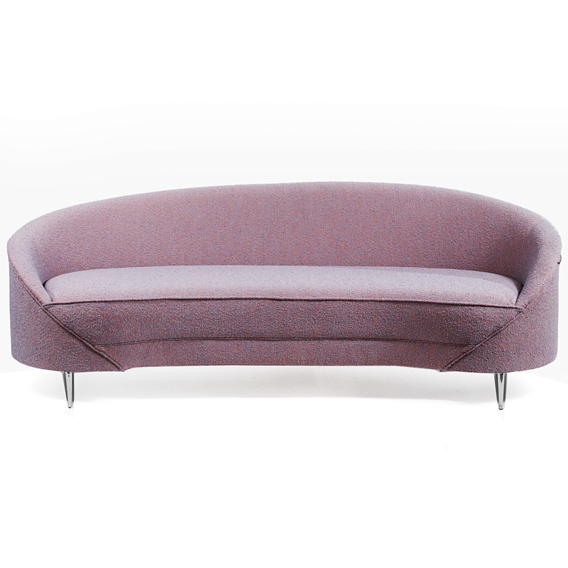Диван Paulet Sofa Сиреневое Букле Лиловый Хром Диван Paulet Sofa Сиреневое Букле Лиловый Хром в Твери | Loft Concept