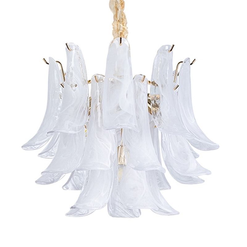 Люстра Lamp Silvia Белый Золотой Люстра Lamp Silvia Белый Золотой в Твери | Loft Concept