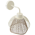 Бра с сетчатым металлическим абажуром Beige Gold Mesh Lampshade варинант исполнения - 3 | Loft Concept в Твери
