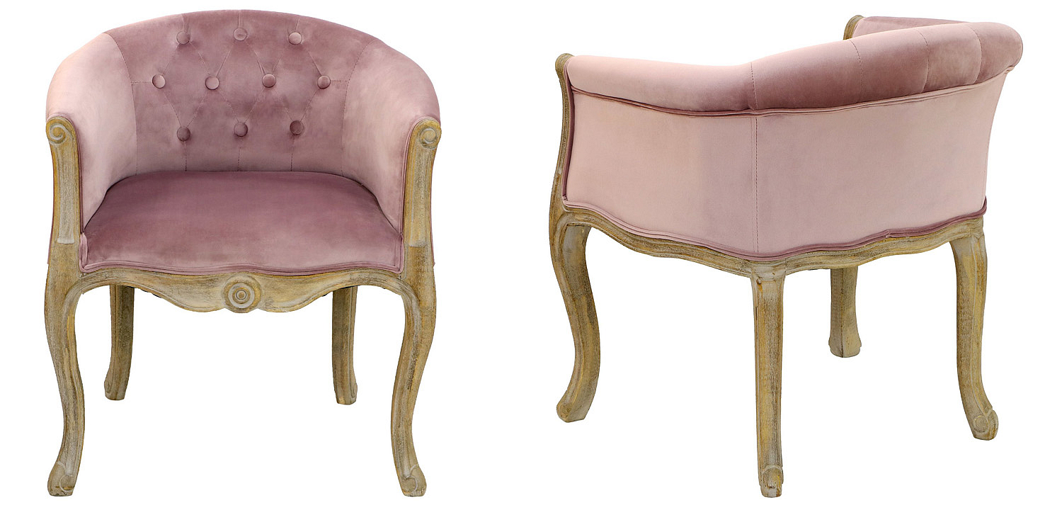 Кресло French Provence Armchair Roderic pink Кресло French Provence Armchair Roderic pink - Loft-Concept в Твери