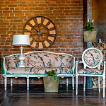 Часы настенные из металла в стиле лофт Clock with History варинант исполнения - 4 | Loft Concept в Твери