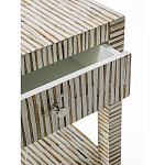 Тумбочка прикроватная Vancouver Bone Inlay Bedside Beige варинант исполнения - 2 | Loft Concept в Твери