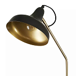 Торшер с плафоном в форме купола в сочетании черного и золотистого цвета Minimalist Execution варинант исполнения - 1 | Loft Concept в Твери