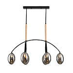 Люстра с серыми стеклянными плафонами Inscription варинант исполнения - 1 | Loft Concept в Твери