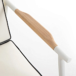 Садовый 2-х местный диван с подлокотниками из тика White варинант исполнения - 6 | Loft Concept в Твери