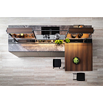 Кухонный гарнитур из камня и дерева SISTEMA XY Dada Engenereed Kitchen варинант исполнения - 6 | Loft Concept в Твери