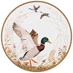 Тарелка закусочная из фарфора с изображением утки Hunting Porcelain Collection варинант исполнения - 1 | Loft Concept в Твери