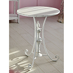 Столик белый кованный в прованском стиле Vaucluse варинант исполнения - 5 | Loft Concept в Твери