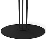 Стол журнальный с круглой столешницей из стекла Gray and Gold Marble варинант исполнения - 4 | Loft Concept в Твери