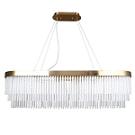 Люстра подвесная овальная со стеклянными трубками Nembus варинант исполнения - 1 | Loft Concept в Твери