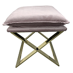 Пуф велюровый на металлическом основании Meekness варинант исполнения - 1 | Loft Concept в Твери