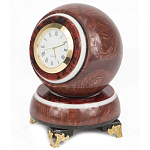Часы настольные в виде шара из натурального камня Ball Stone Clock варинант исполнения - 4 | Loft Concept в Твери