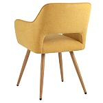 Стул в рогожке желтого цвета NEASAN STOOL варинант исполнения - 4 | Loft Concept в Твери