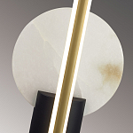 Бра с круглым плафоном из алебастра и бронзовой декоративной стрекозой 45 Alaris  варинант исполнения - 6 | Loft Concept в Твери