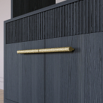 Стеллаж Primo с ящиками Черный дуб  варинант исполнения - 5 | Loft Concept в Твери