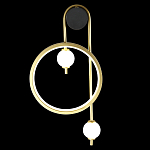 Бра с круглой рамкой и стеклянными белыми шарами B.LUX C Ball варинант исполнения - 3 | Loft Concept в Твери