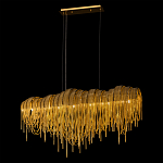 Люстра подвесная с металлическими дугами и длинными цепочками 115 см Atlantis Chain варинант исполнения - 3 | Loft Concept в Твери