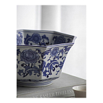 Чаша белая с синим цветочным узором Chino Dishes варинант исполнения - 5 | Loft Concept в Твери