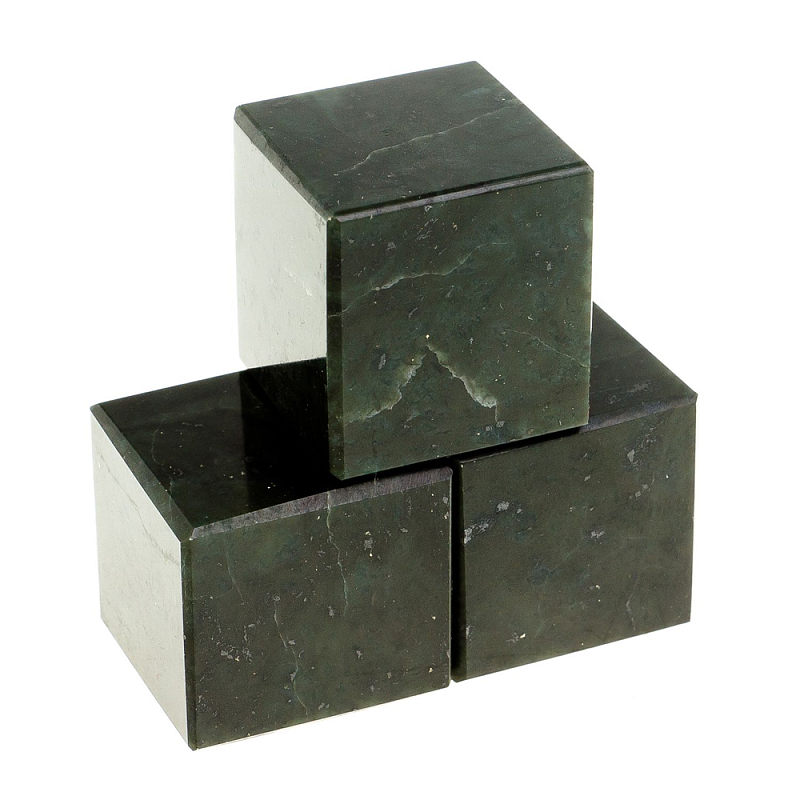 Камни для охлаждения виски из чёрного змеевика Natural Stone Cube Черный Камни для охлаждения виски из чёрного змеевика Natural Stone Cube Черный в Твери | Loft Concept