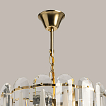 Люстра многоярусная с овальными прозрачными подвесками 36 см Harmonica варинант исполнения - 11 | Loft Concept в Твери