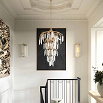 Бра настенное высокое из стеклянных трубочек Gladia варинант исполнения - 3 | Loft Concept в Твери