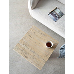 Столик приставной с квадратной столешницей Textured Cream Table варинант исполнения - 5 | Loft Concept в Твери