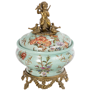 Фарфоровая шкатулка Turquoise Garden