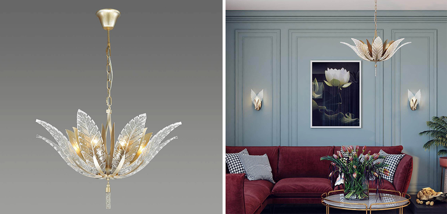 Люстра Glass Petals Chandelier 75 - Loft-Concept в Твери