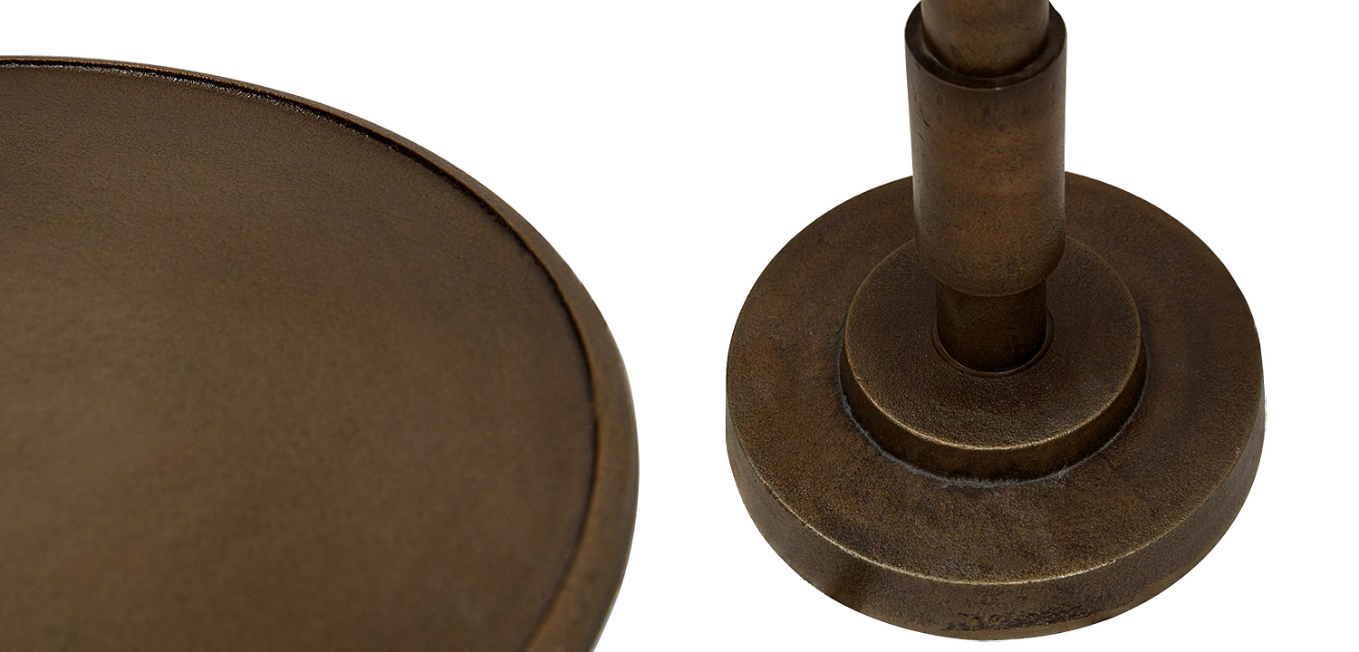 Приставной круглый металлический стол Thanh Side Table - Loft-Concept в Твери