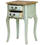Прикроватная тумба из массива березы светло-бирюзовая Montmartre Provence Bedside Table варинант исполнения - 4 | Loft Concept в Твери