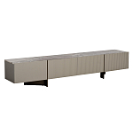 Тумба под телевизор серая с мраморной столешницей Uniqueness Marble варинант исполнения - 1 | Loft Concept в Твери