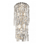 Бра с каскадом из прозрачного хрусталя и корпусом из металла цвета хром Constant Sparks варинант исполнения - 2 | Loft Concept в Твери