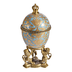 Шкатулка на величественных львах из фарфора с бронзовыми элементами Eden Garden варинант исполнения - 4 | Loft Concept в Твери