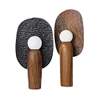 Настольная лампа из дерева Decorative Wooden Lamp варинант исполнения - 1 | Loft Concept в Твери