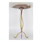 Столик приставной с столешницей Тропический лист Tropical Forest gold варинант исполнения - 3 | Loft Concept в Твери