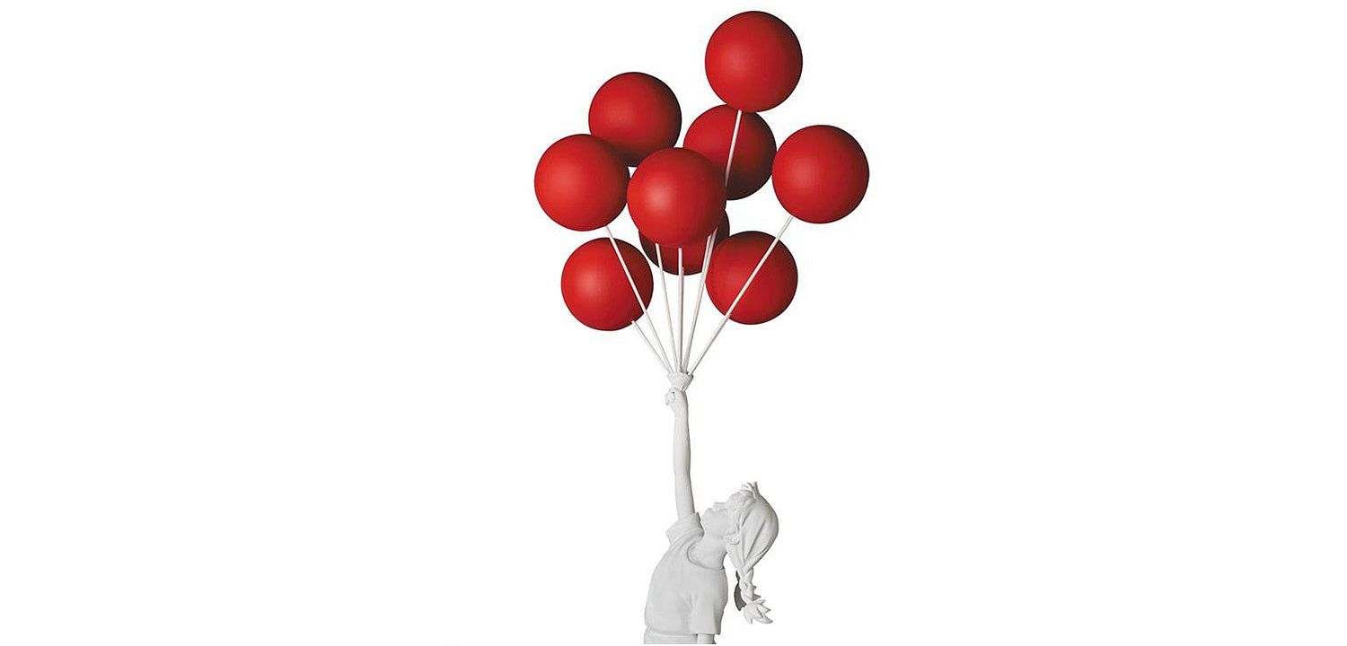 Статуэтка Flying Balloons Girl white and red Статуэтка Flying Balloons Girl white and red - Loft-Concept в Твери