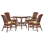 Комплект обеденный из ротанга Eloise варинант исполнения - 1 | Loft Concept в Твери