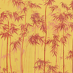 Обои ручная роспись Distant Bamboo Firefly on dyed paper варинант исполнения - 1 | Loft Concept в Твери