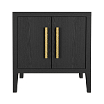 Тумбочка Primo с дверцами шпон Черный дуб варинант исполнения - 1 | Loft Concept в Твери