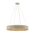 Люстра круглая из толстых деревянных реек Natural Style варинант исполнения - 2 | Loft Concept в Твери