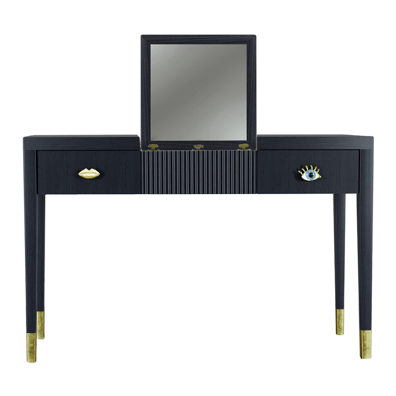 Туалетный стол - Трельяж Elsa Dreams Black 120 см Черный в Твери | Loft Concept 