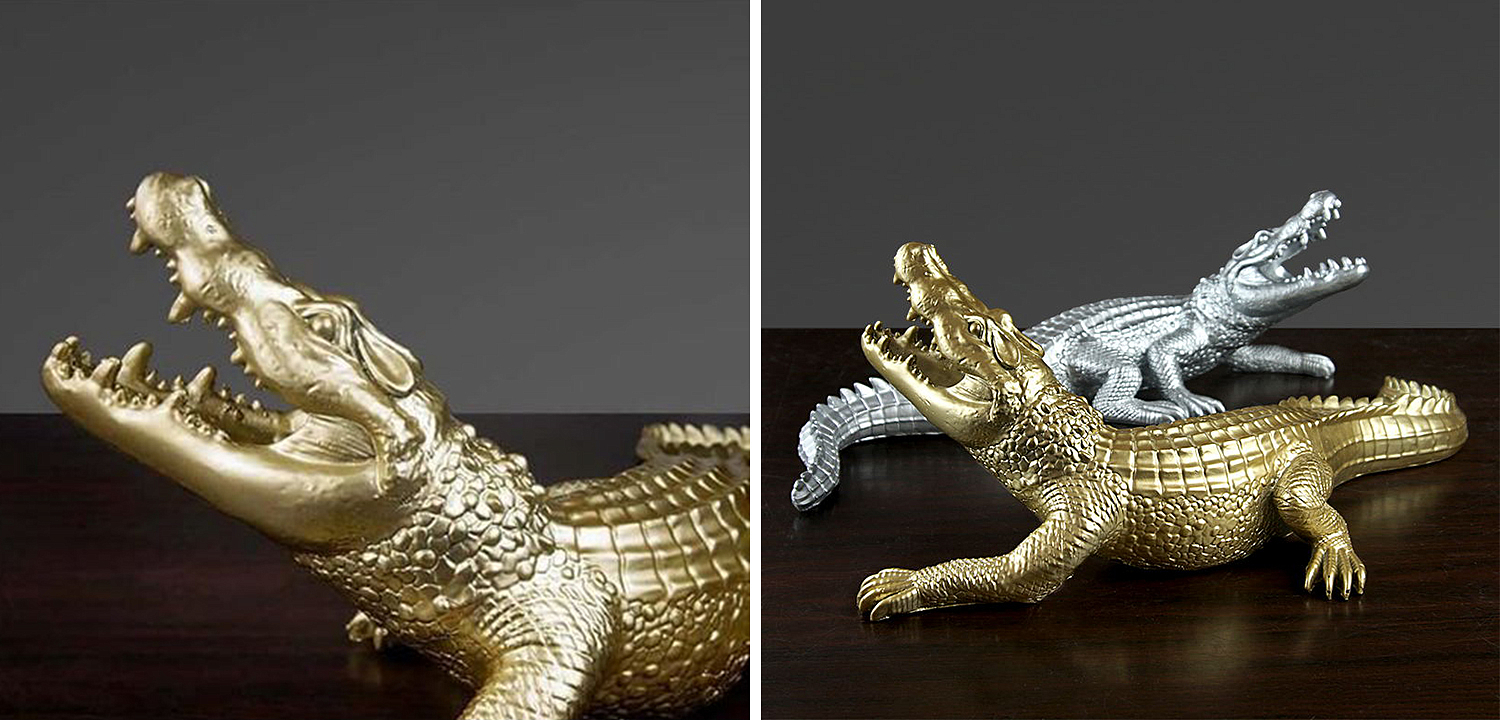 Статуэтка Crocodile Gold Статуэтка Crocodile Gold - Loft-Concept в Твери